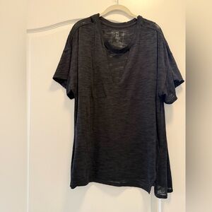 We The Free | Distressed V Neck Black T-Shirt